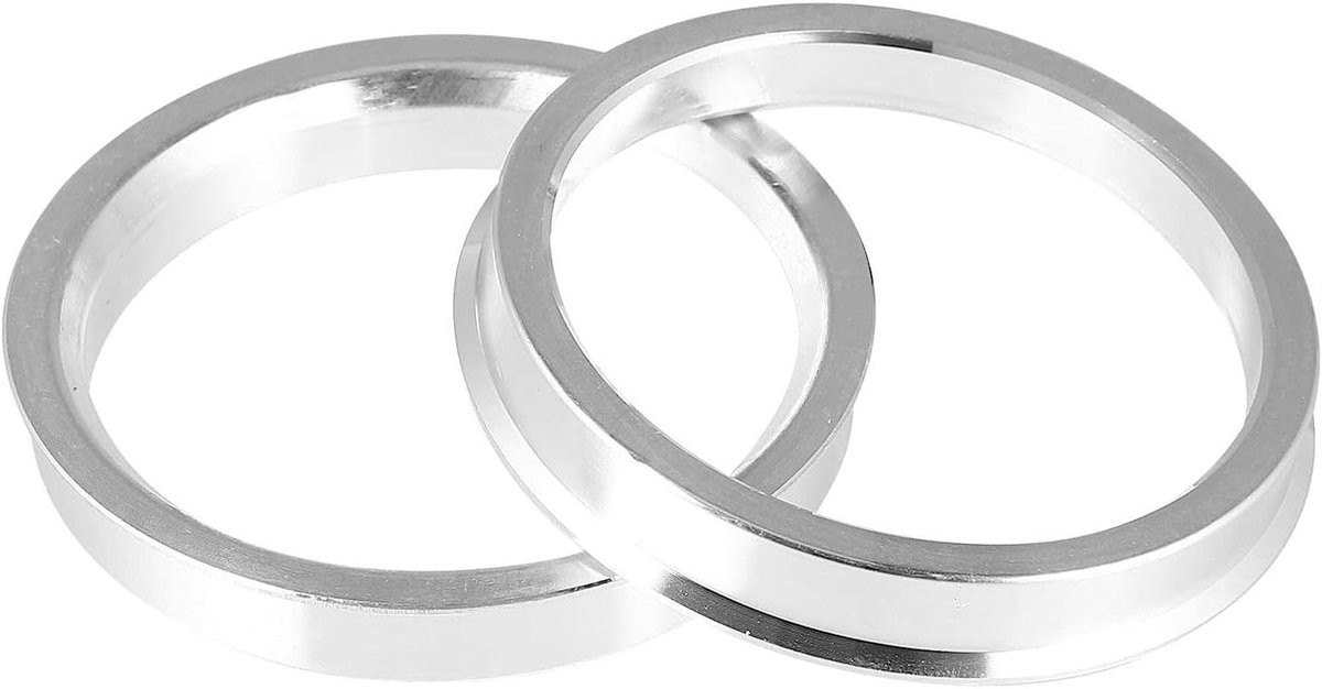 Provento - Aluminium Hub Centric Ringen voor Auto Wiel, Set van 2, Boring Center Spacer (OD 73.1mm naar ID 66.1mm)