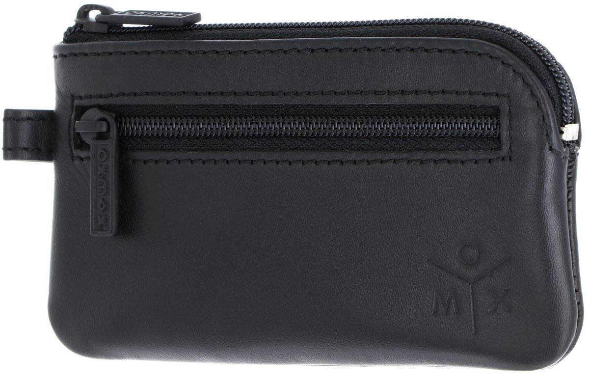 oxmox Leren sleutelgeval Leather Keyholder Ox Embossed Black zwart