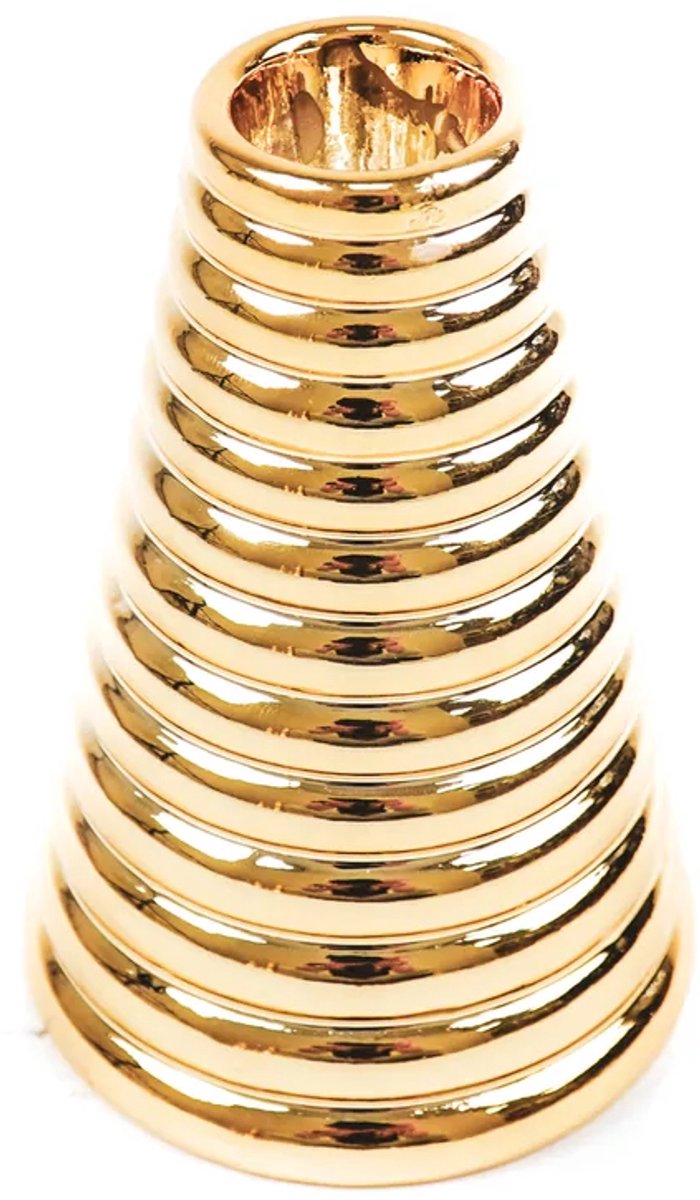 Housevitamin Kandelaar kerstboom - Goud - 8x8x11cm