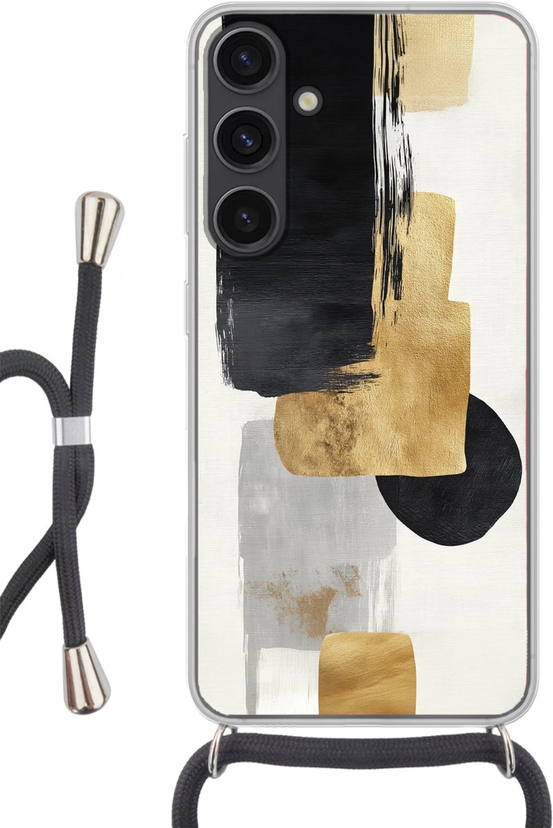 Goud - Rechthoeken - Cirkels - Abstract