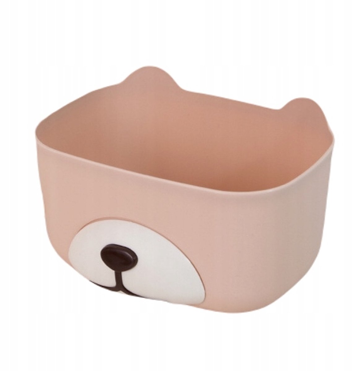 Roze opbergmand voor babyaccessoires en speelgoed - Kleine Beer