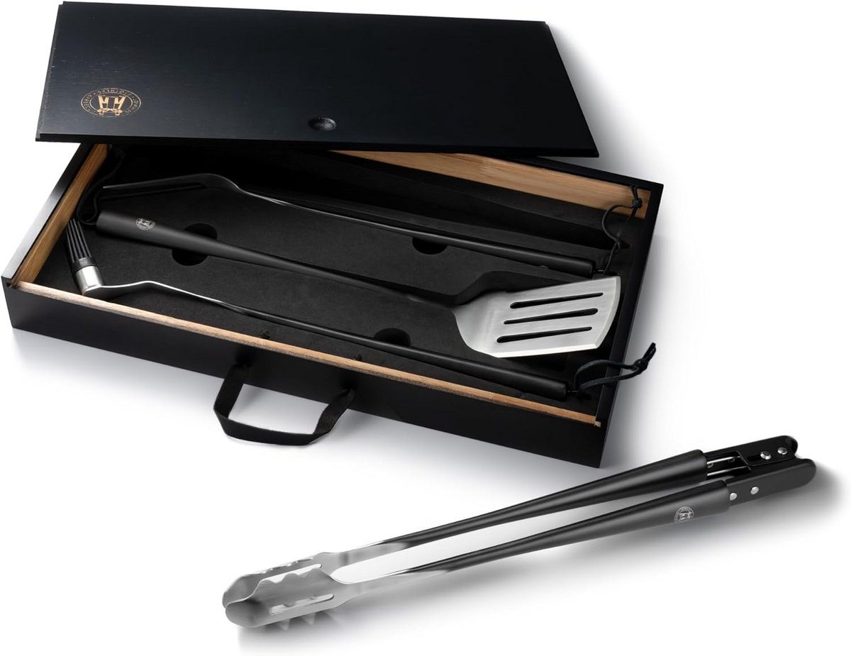 4-delige BBQ Grillset van Roestvrij Staal