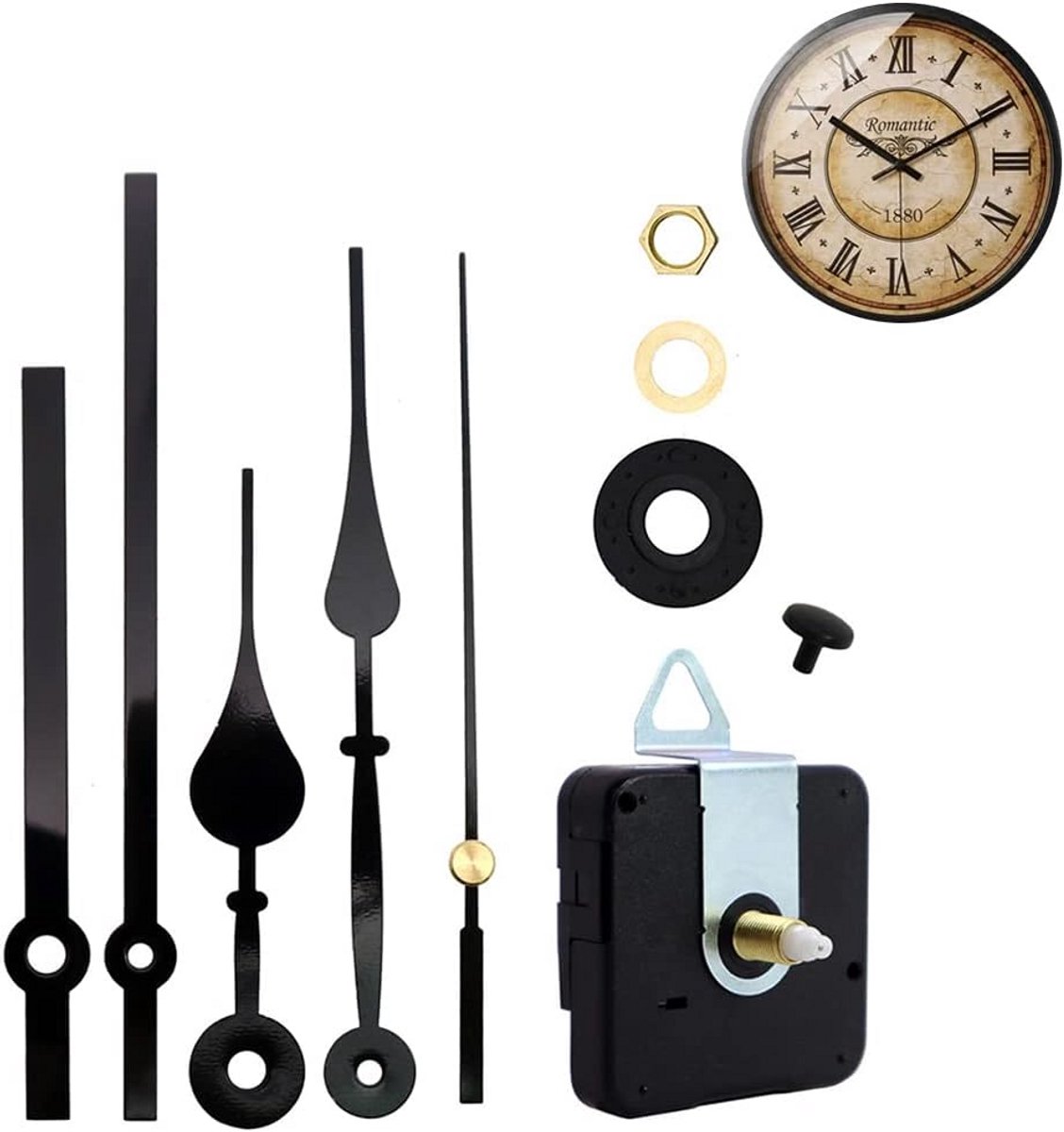 Wandklok Uurwerk Vervanging Stil en Nauwkeurig Kwarts Mechanisme