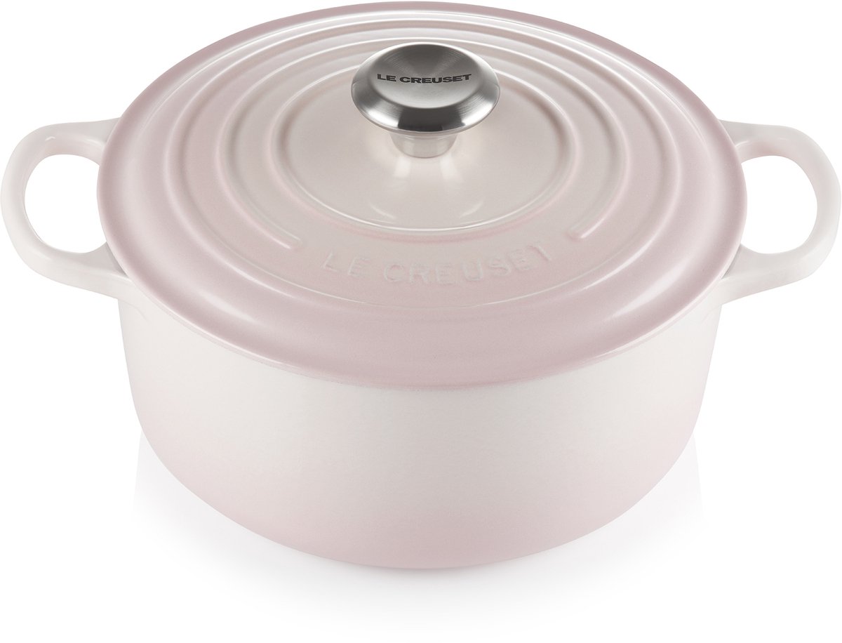 Le Creuset Signature Ronde Braadpan Shell Pink Ø 24 cm 4,2 L
