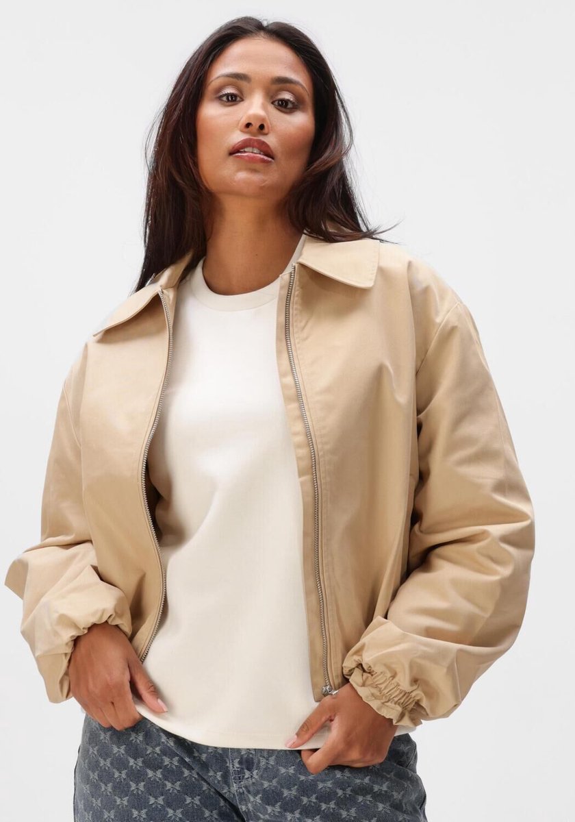Minus Mimaddie Jacket Jassen Dames - Zomerjas - Beige - Maat 42