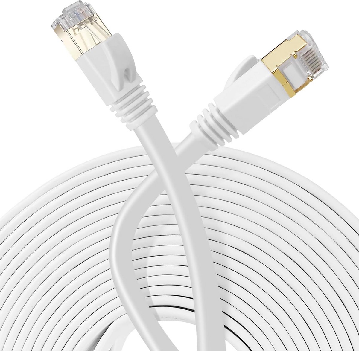 10m Flat Ethernet Netwerkkabel Cat7 - 10Gbps Gigabit LAN kabel