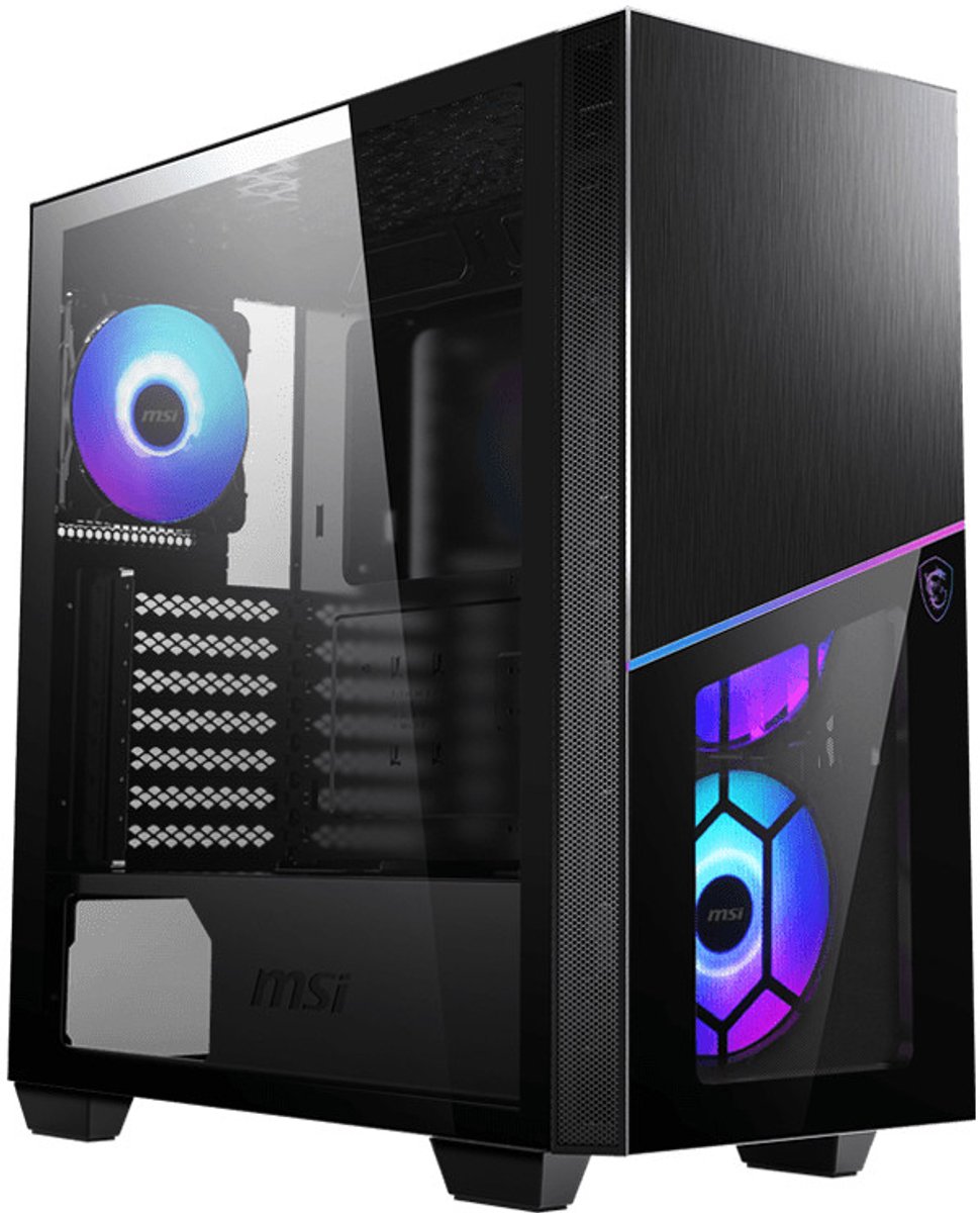 MSI MPG SEKIRA 100R - Towermodel - uitgebreide ATX - geen voeding (ATX) - USB/Audio