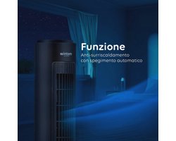 Torenventilator met afstandsbediening en timer - 70 cm