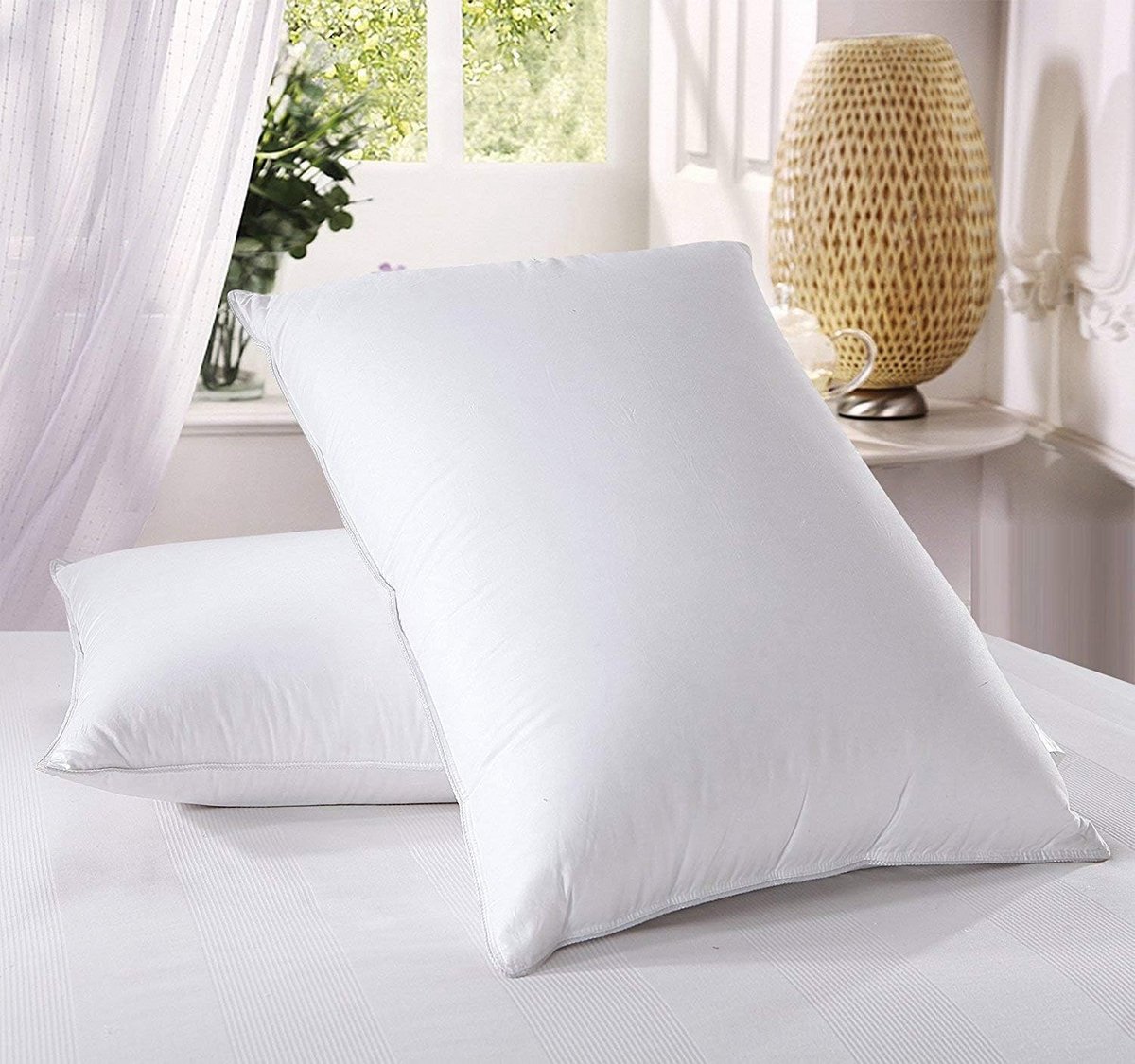 Luxe Donspillo Set van 2 - 500 Thread Count Katoen - Stevig - Allergievrij