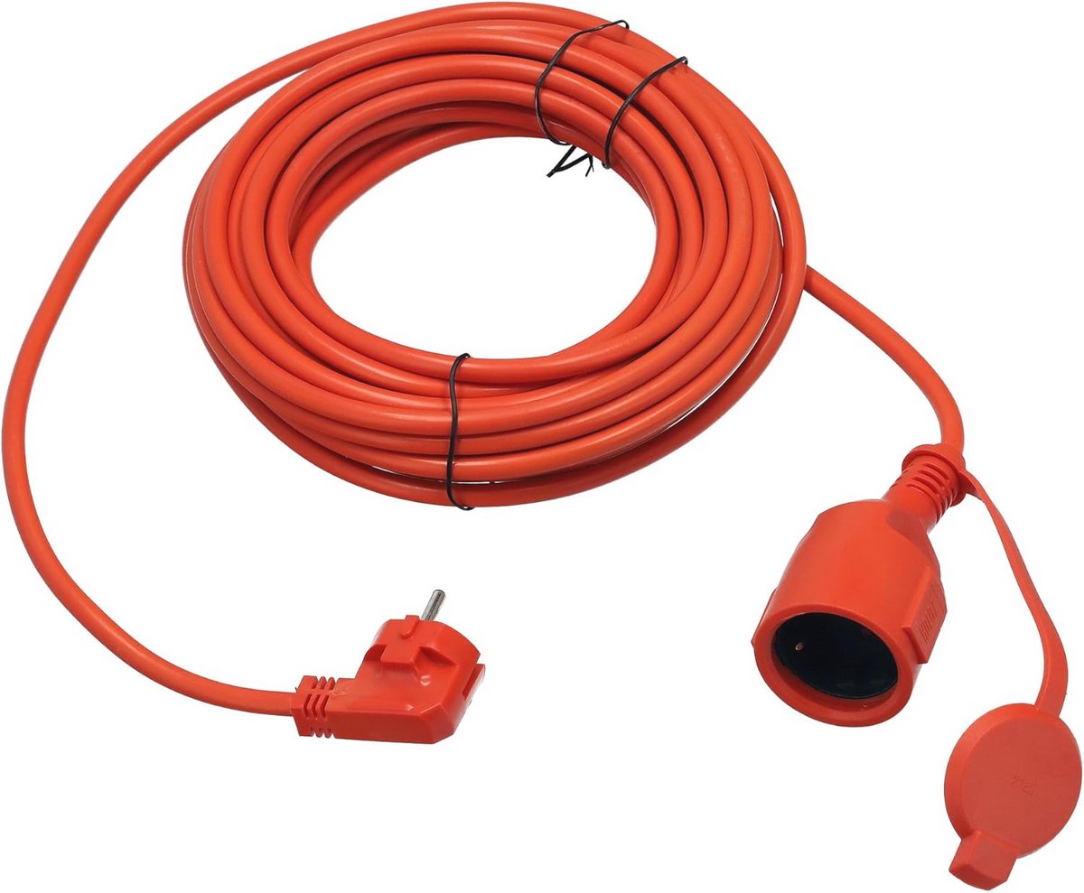 Verlengkabel 20m IP44, 3×1,5mm² Zwart - Duurzaam Stroomverlengsnoer voor Tuin en Bouw