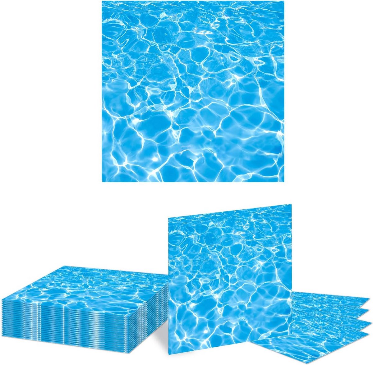 Servetten met Golfpatroon, 20 Stuks - Zomerse Feestdecoratie voor Poolparty