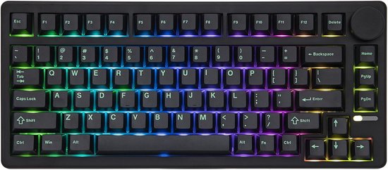 SOLIDEE Wireless 75% Mechanical Keyboard with Button