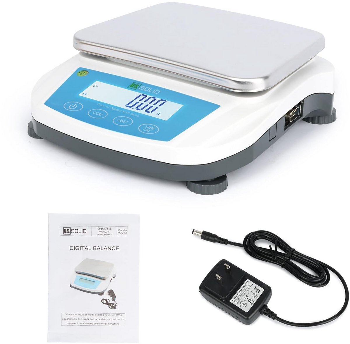Precisie weegschaal laboratorium 5000g x 0,01g met RS232 interface