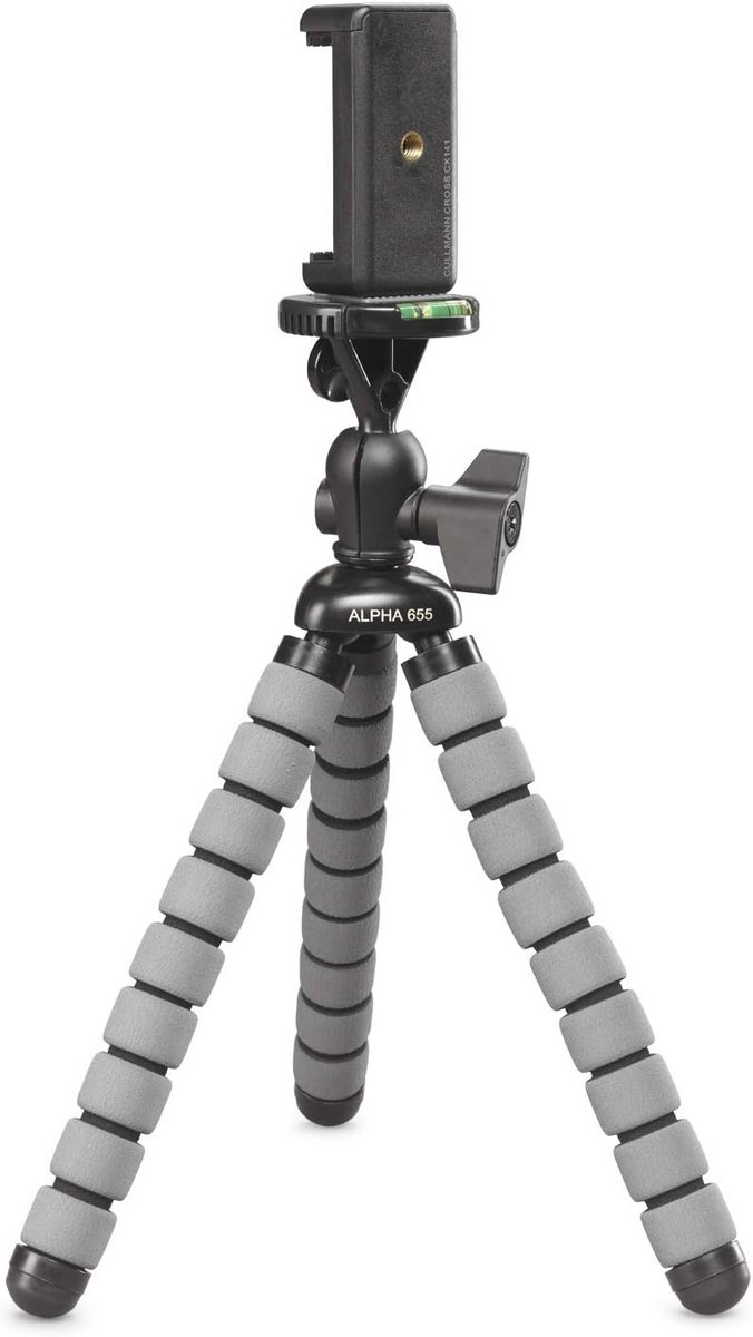 Flexibel Mini Statief met Smartphonehouder - Blauw - Max. 1,5 KG Draagvermogen