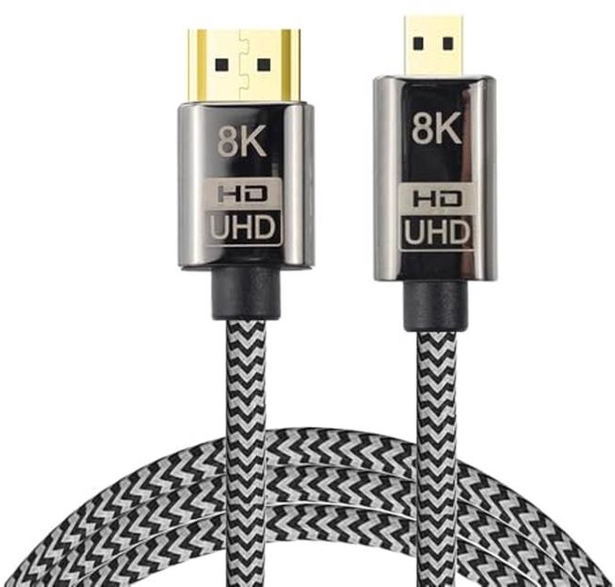 Micro-HDMI naar HDMI 2.1 Kabel 48Gbps voor 8K en 4K Beeldkwaliteit