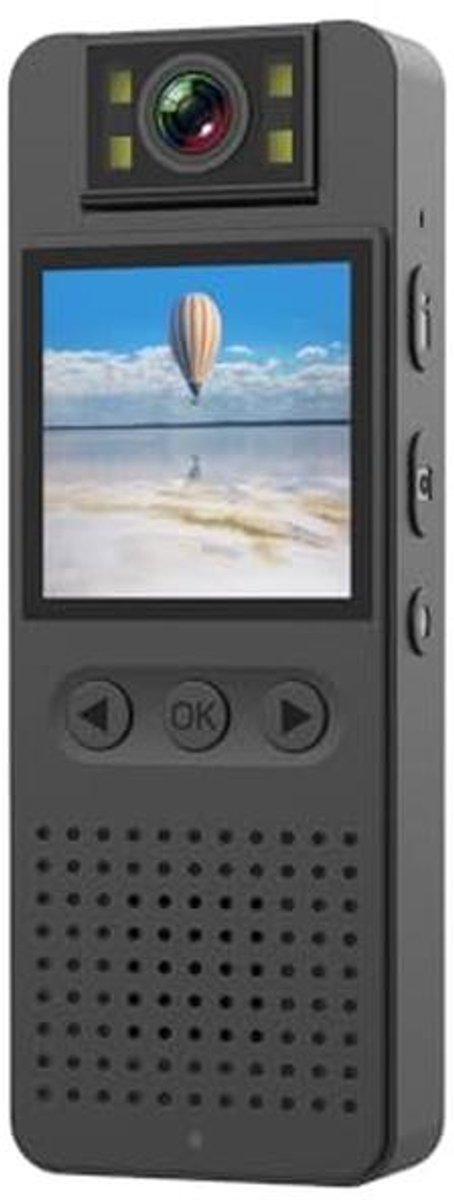Mini lichaamscamera 1080p met nachtzicht en wifi-verbinding