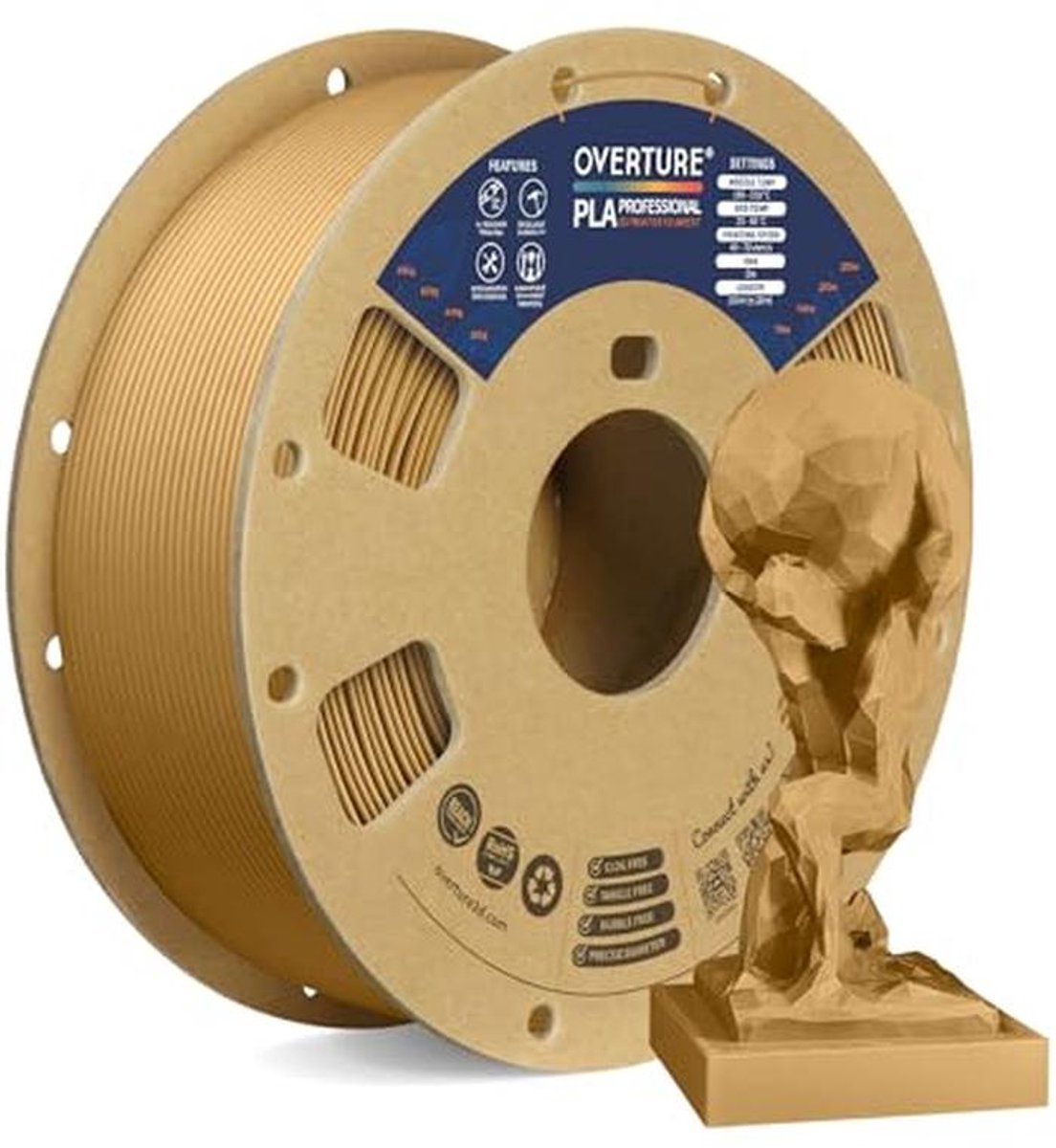 Professionele 1.75mm PLA Filament voor 3D Printers - Hoogwaardige Sterkte, 1kg