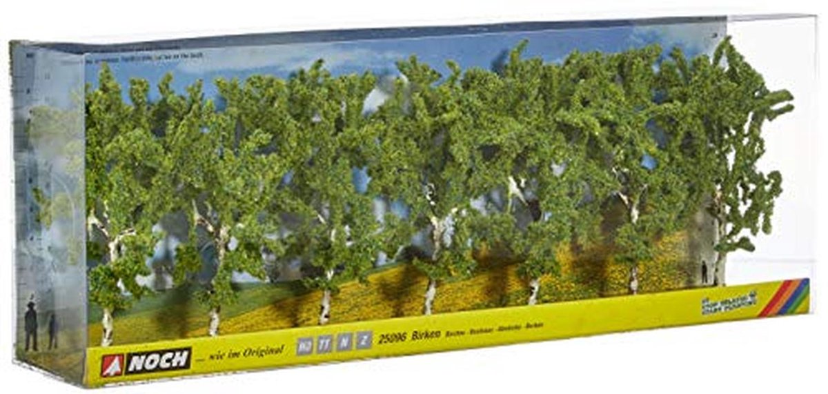 Modelbouwbomen Berk 10 cm hoog voor H0, TT, N, Z schaal – Perfect voor knutselen en DIY