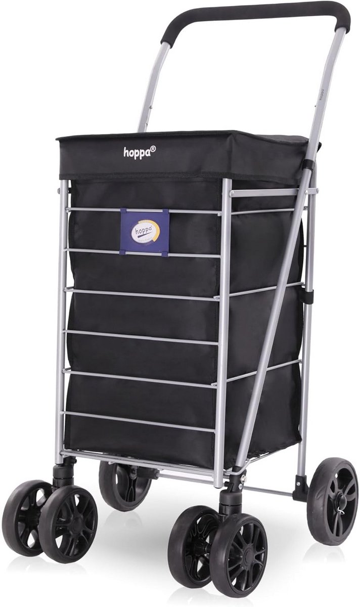 Lichtgewicht Opvouwbare Boodschappentrolley met 6 Wielen - Extra Grote Capaciteit