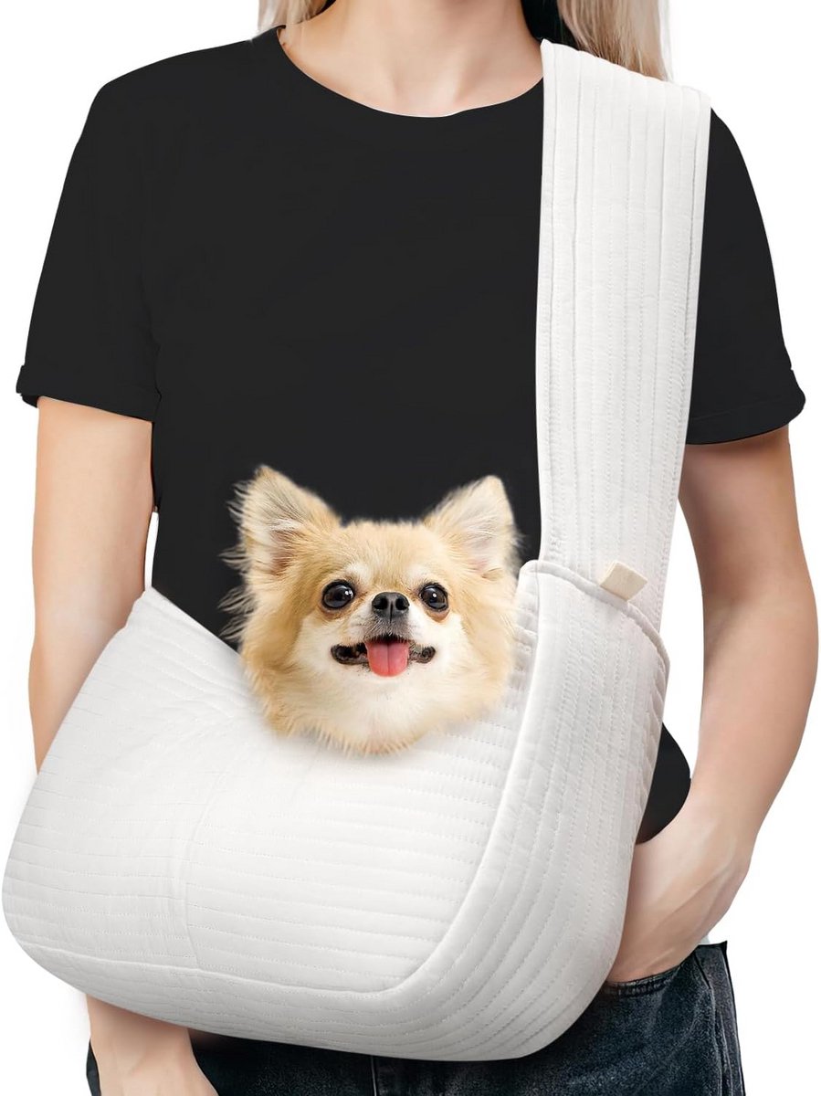 Schoudertas voor Kleine Hond of Puppy - Comfortabele Draagzak voor Reizen en Uitlaten