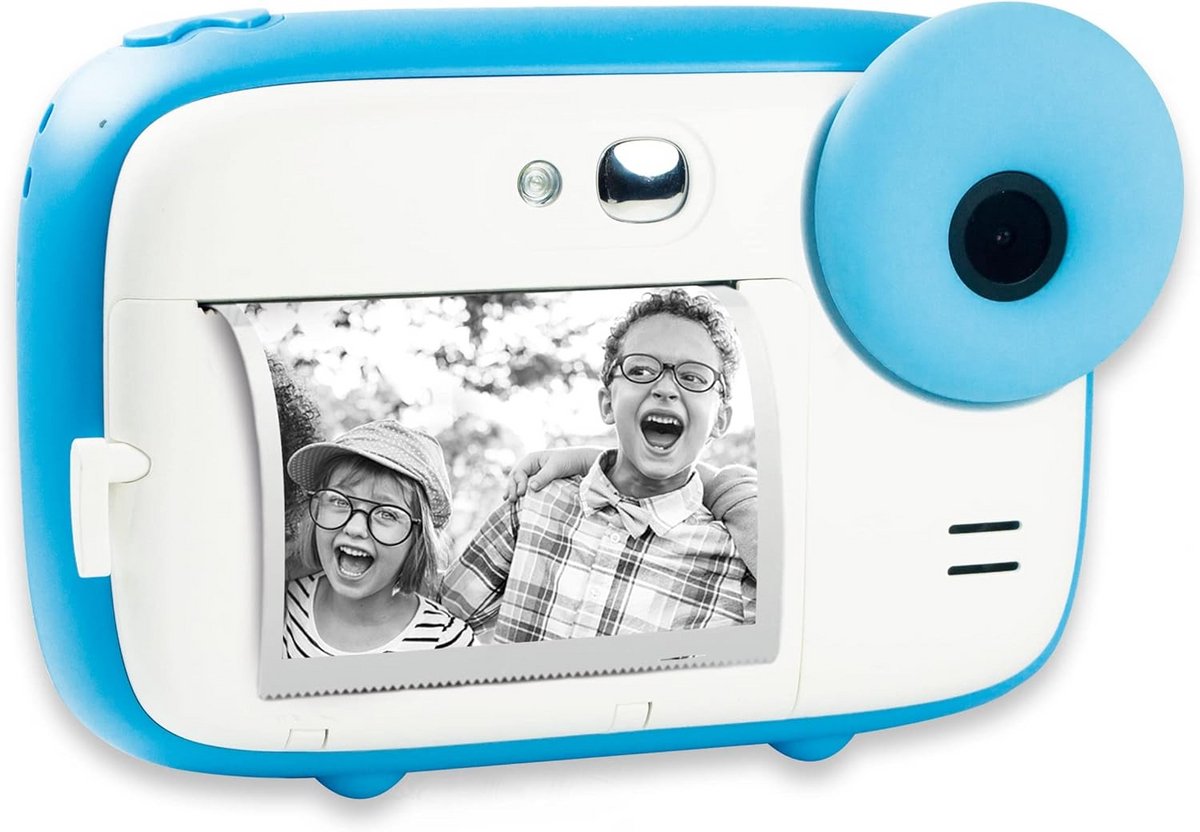Instant Camera voor Kinderen met Thermisch Papier en Full HD Video - Blauw