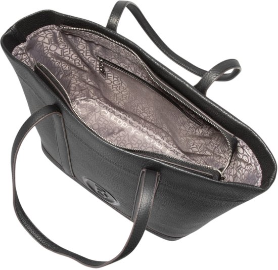 Bogner Cuir Sac à épaule Sac shopper Bozen Zeta Shopper Black Noir