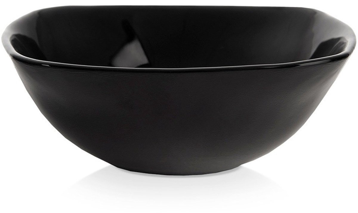 Orion Luna Serie - Glazen Kom - 15 cm - 450 ml - Zwart Opalglas