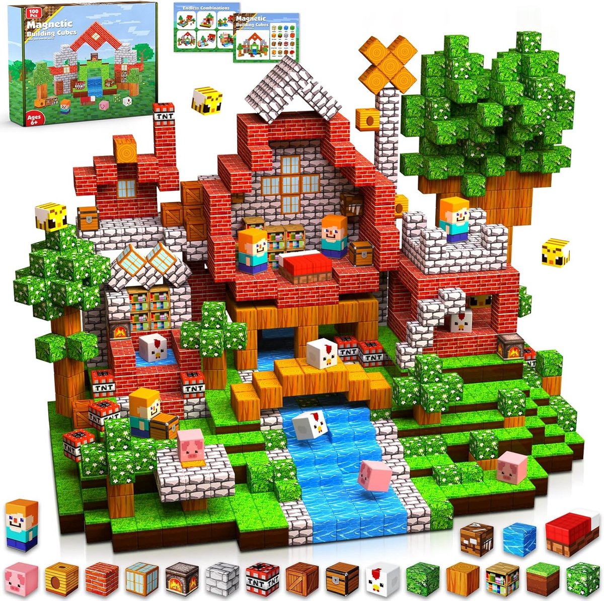 OUYLAF bouwblokken - blokken speelgoed - Bouwstenen - bouwstenen volwassenen - bouwstenen kinderen - 150pcs - smallbricks - Speelgoed - Educatief speelgoed