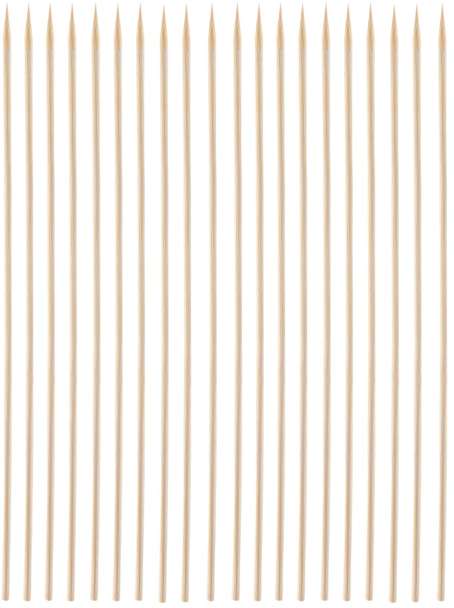 Grote en lange houten prikkers - 20 cm - 200 stuks - Sate