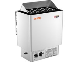 VEVOR 8KW Elektrische Saunakachel Geïntegreerde Bediening 8-12m³ Spa