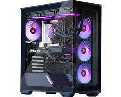 Peta GamePC C3 Black RGB – AMD Ryzen 9 5950X – Nvidia GeForce RTX 5060 8GB – 32GB RAM – 1TB M.2 SSD – High-End Gaming & Streaming PC – Windows 11 Pro – Wifi – RGB Gaming Behuizing