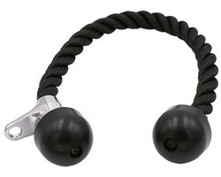Deportium Touwgreep Triceps Zwart