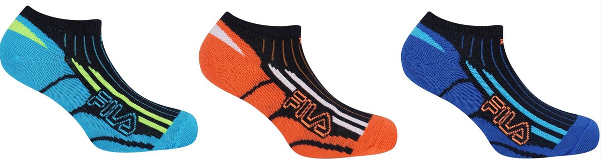 Fila Sokken 3-pack Jr Boy Sneaker Mix Multicolor