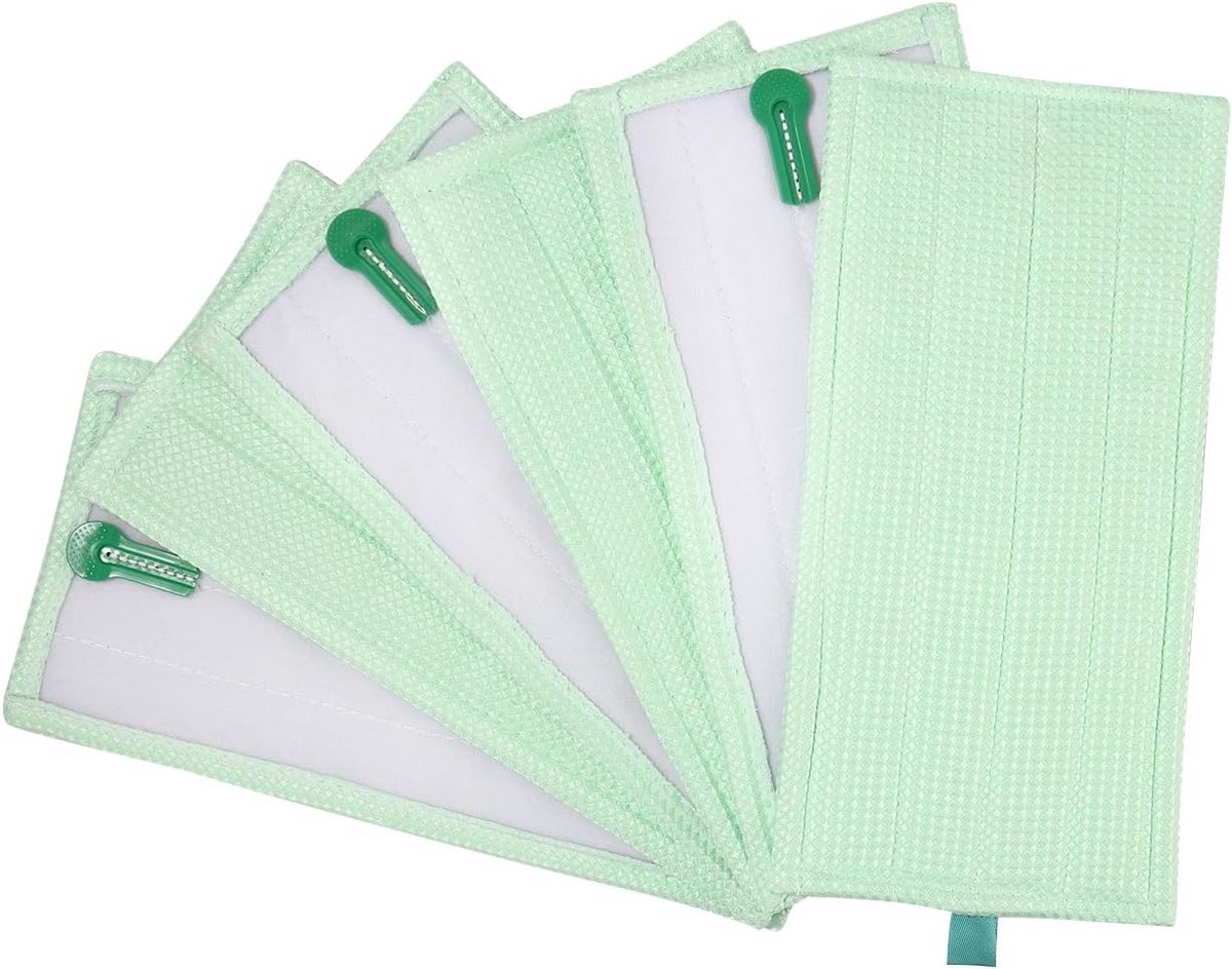Set van 6 Microvezel Dweilsheets - Geschikt voor Harde Vloeren & Vloerreinigers