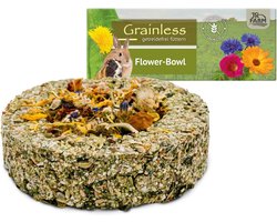 Graanvrije Bloemige Snack voor Knaagdieren en Konijnen 175g