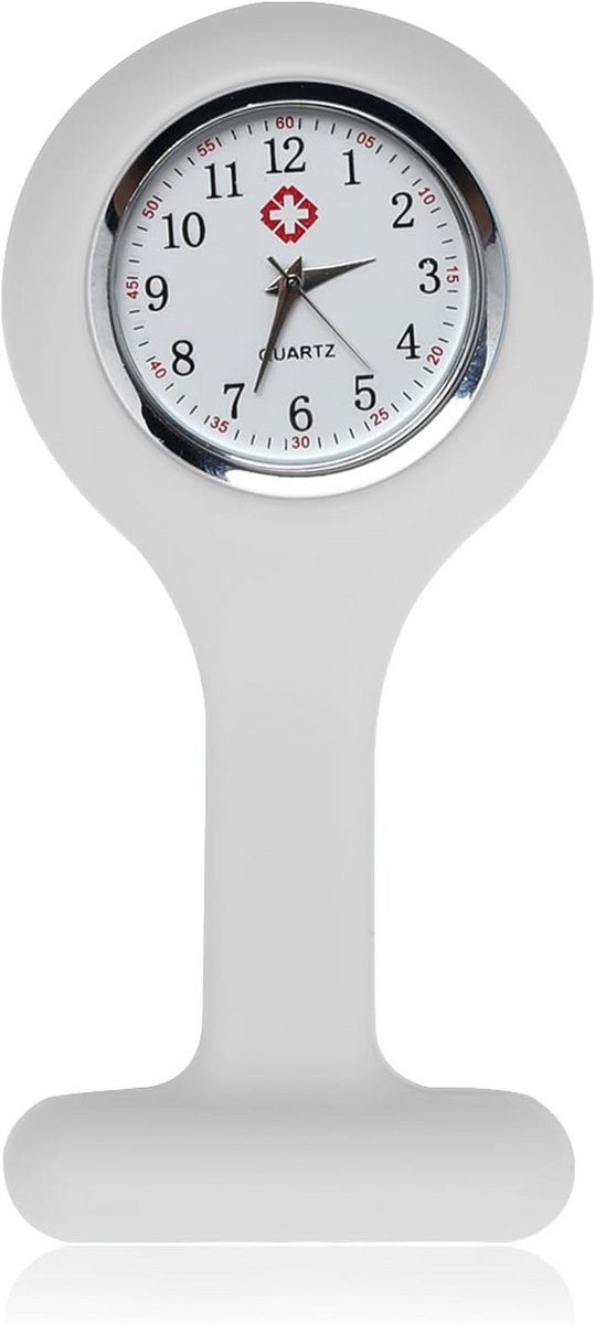Verpleegstershorloge met Pin voor Zorgprofessionals - Siliconen Horloge met Secondewijzer