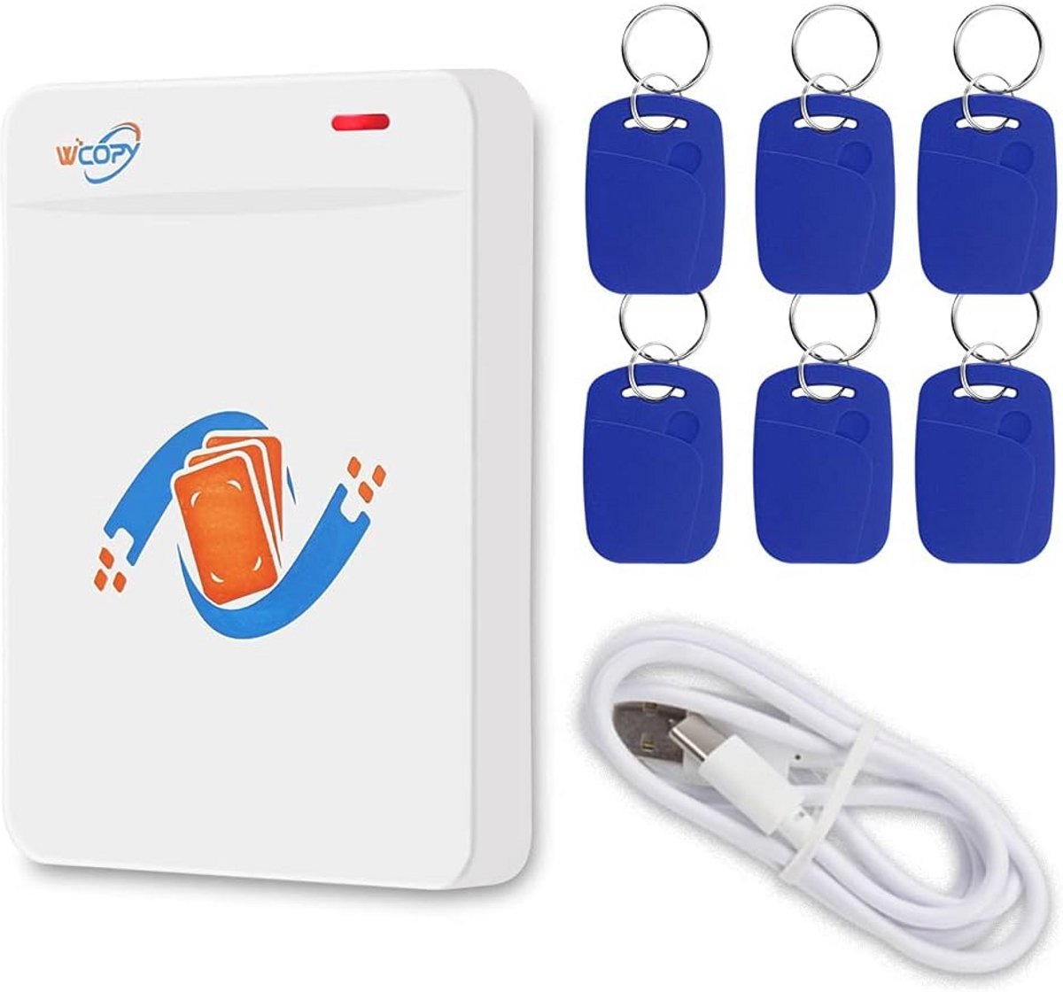RFID Kaart Lezer Schrijver Duplicator 125KHz/13,56 MHz Cloner met NFC Ondersteuning