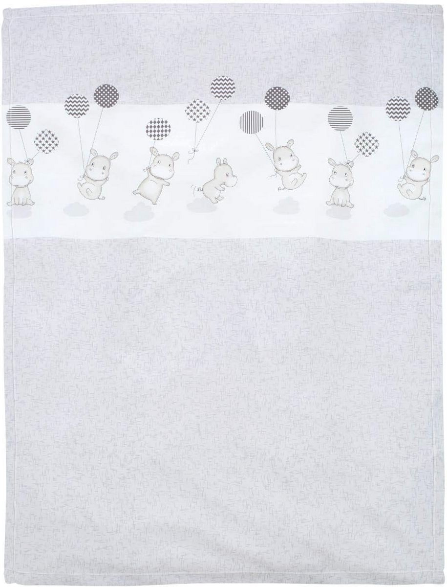 Microvezel Deken 75 x 100 cm - Zilver Hippo