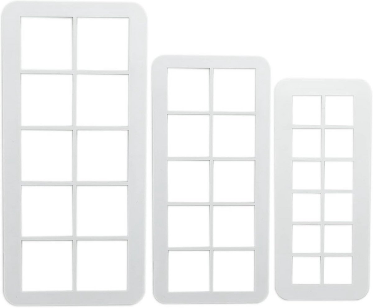 Geometrische Koekjessnijder Set - Multicutter Met 3 Groottes Voor Cake Decoreren