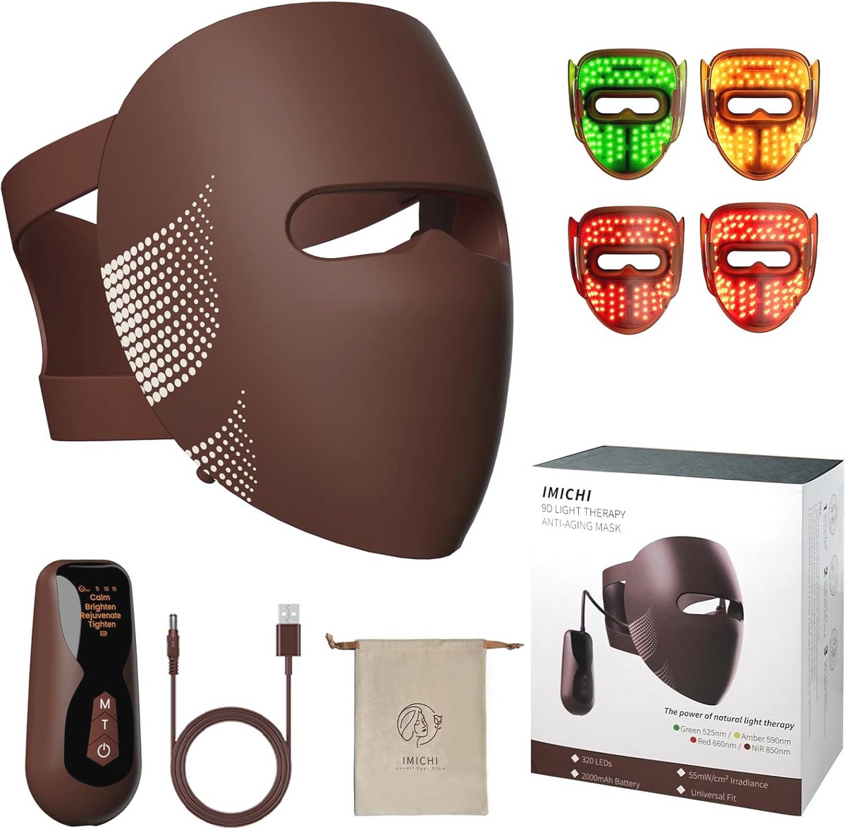 Siliconen Lichttherapie Gezichtsmaskers - 320 Stuks - Anti-Aging en Verjonging voor Alle Huidtypes