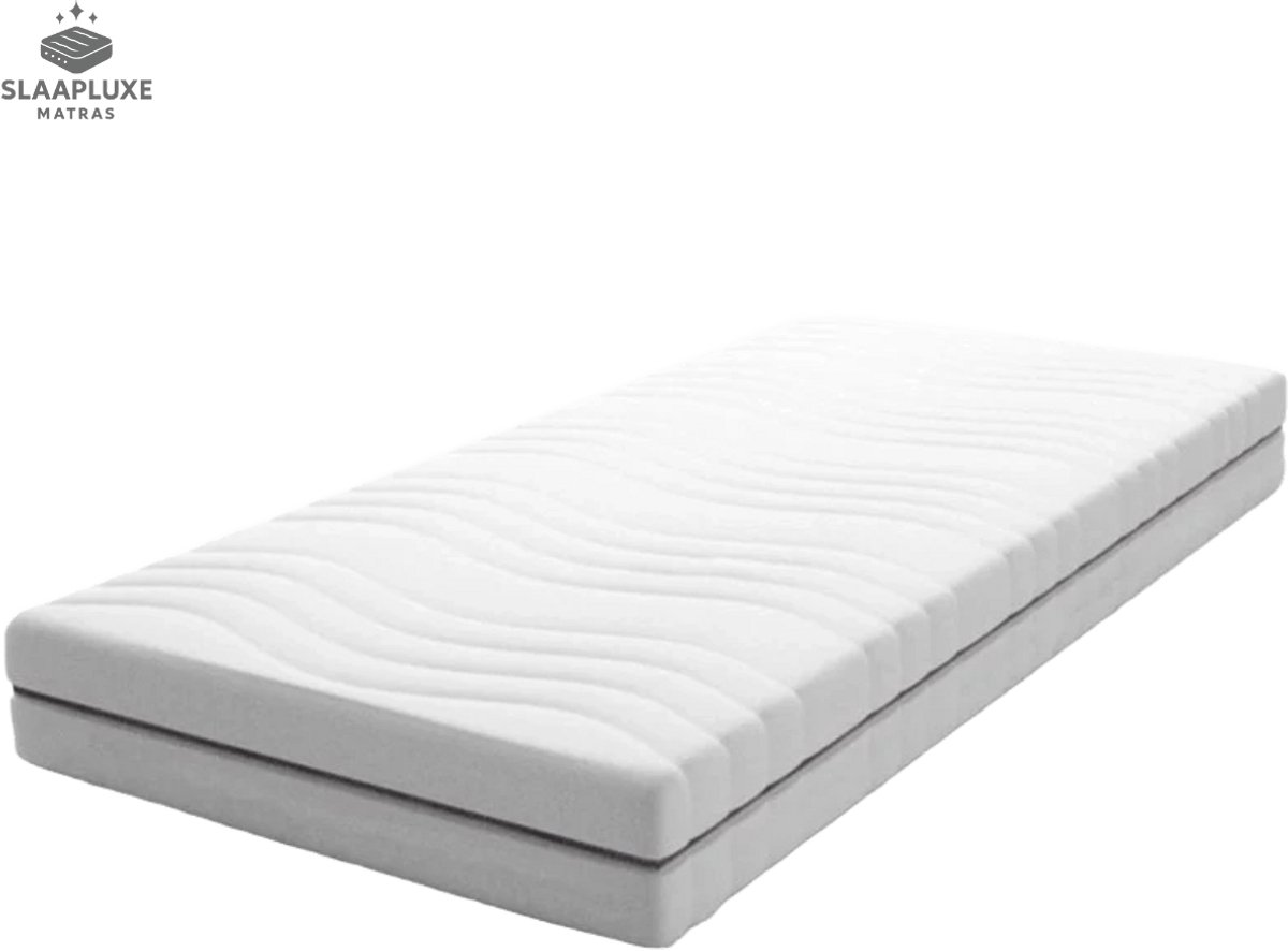 Slaapluxe matras®-Hr koudschuim 120x200 cm | 24cm dik - Afritsbaar tijk wasbaar