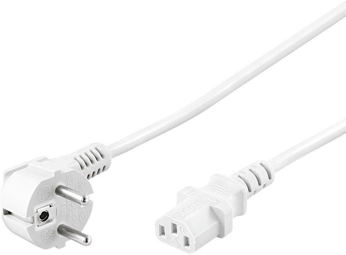Stroomkabel 230V 5m met Geaard Contact - IEC 320 C13