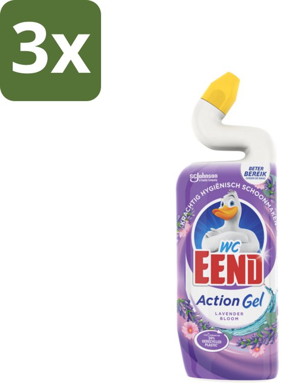 WC Eend - Action Gel Lavender Bloom - Toiletreiniger - Fris & Krachtig ...