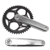 Miranda Crankstelset Delta 46t 170 Mm Zwart/zilver
