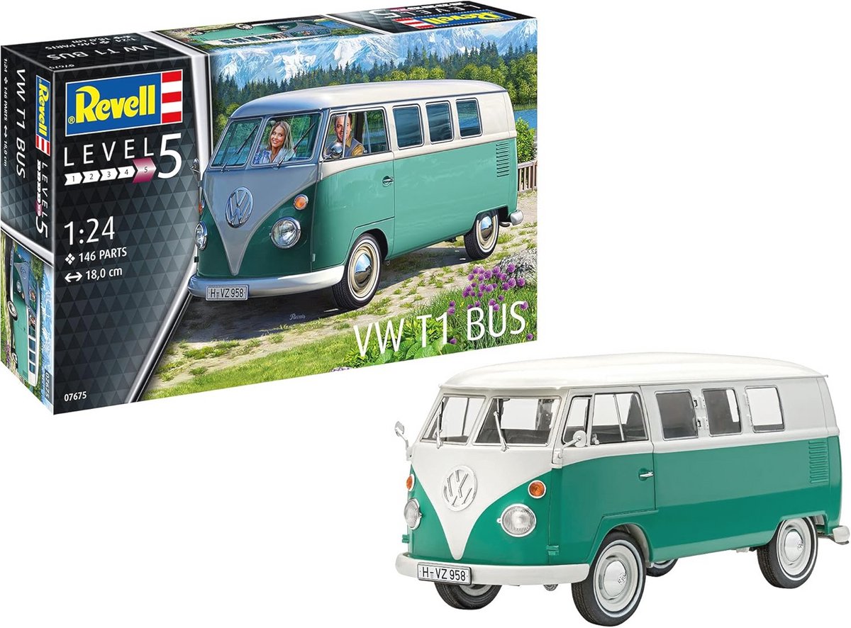 Modelbouwset VW T1 Schaal 1:24