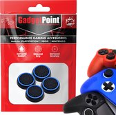 Gadgetpoint - Thumb Grips voor PlayStation, PS5, Xbox X/S, One & Switch Pro Controller - Gaming Thumbgrips - Performance Anti-Slip Thumbsticks - Bescherming Accessoires - Zwart/Lichtblauw