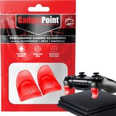 Gadgetpoint - Controller Triggers voor PS4, PlayStation 4 - Trigger Stops Buttons - R2 - L2 - Performance Gaming Accessoires - Rood