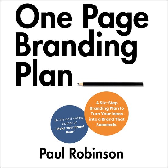One Page Branding Plan - cover