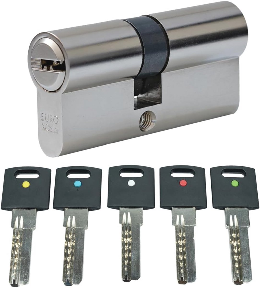 Dubbele cilinder veiligheidsslot voor deur - profielcilinder met sleutels 35/55 mm