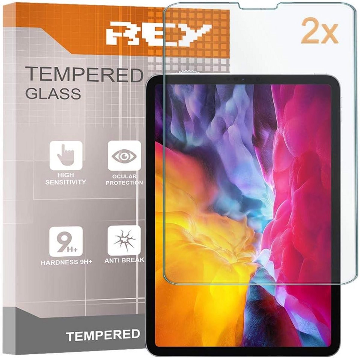 2x Gehard Glas Screenprotector voor iPad Pro 11 inch & iPad Air 10.9 inch (2018-2022)